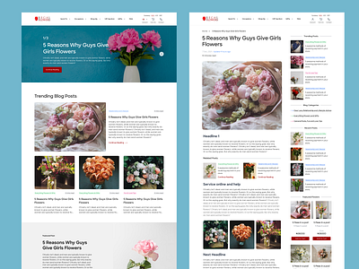 Blog Page | Regal flowers blog blog details blog pages design ecommerce ui web design website
