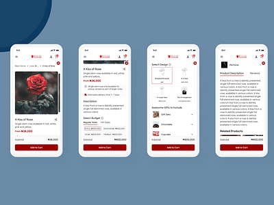 Product Page (Mobile) | Regal Flowers design ecommerce mobile app mobile design mobile ui product page responsiveness ui