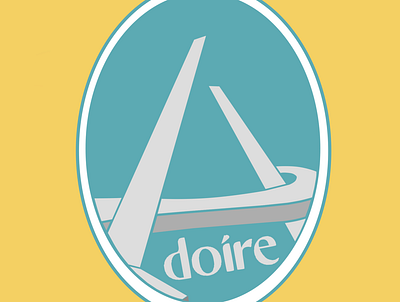 2 colour sticker for my hometown branding graphic design logo