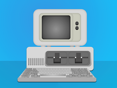 Old PC icon old school pc retro