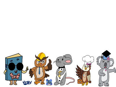 Characters from the game “Aprendiendo con TEA” app asd cartoon characterdesign design dibujodigital digitalart digitaldrawing illustration ui unity ux