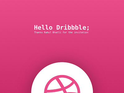 Hello Dribbble;