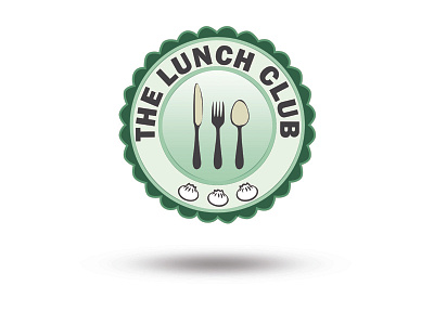 The Lunch Club ^ ^ brand card fork icon logo momo smile spoon stamp v card visiting