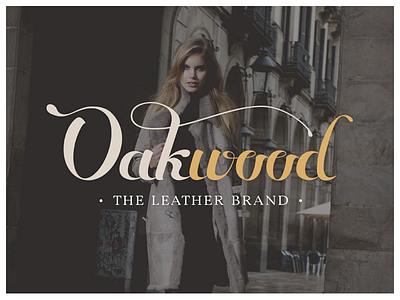 Oakwood - new final identity (unofficial) brand brown calligraphy clothes hetic leather logotype oakwood trend typography visual design