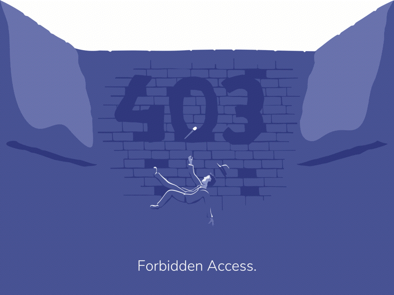 Error 403 — It's a trap ! 403 crypto design error exploration fire forbidden access illustration indiana jones product trap wall