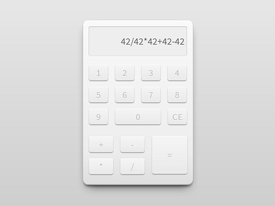 Creamy Calculator - Darkcss3 side calculator creamy css3 html5 javascript light