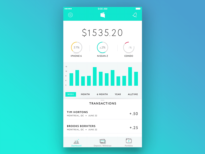 Wallet iOS app