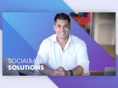 Socialbakers Solutions motion design intro lower third motion design outro socialbakers