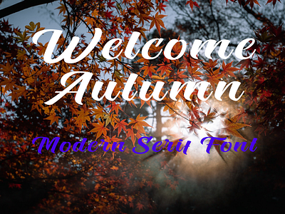 Welcome Autumn - Serif Font