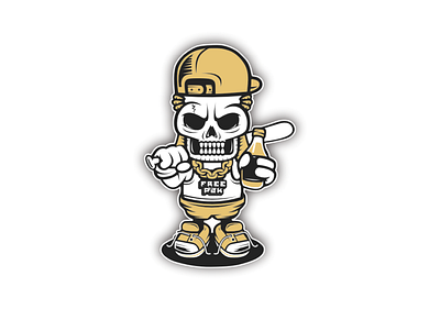 skull thug design graphic design illustration logo vector