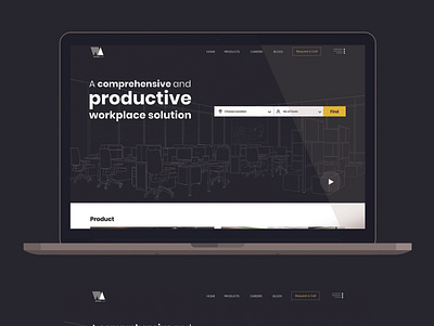 Co-working awesome best design 2020 best ui best ui design best ux co working colorful corporate creative illustration design 2019 freelancer home page design office on hand personal office software startup typography