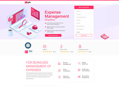 Expense Management awesome best design 2020 best ui best ui design best ux design design 2019 expense manager expense tracker home page design illustration typography ux ui
