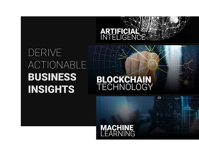 Business Insights artificial intelligence awesome best design 2020 blockchain design home page design machine learning typography ui ux visual design