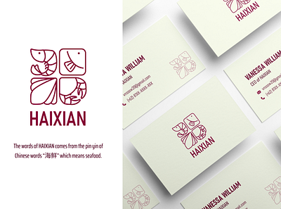 HAIXIAN - LOGO BRANDING branding card design graphic design illustration logo logo design mockup