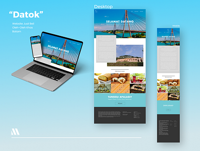 E-Commerce Website Design - "Datok" adobe xd app app design branding design graphic design responsive design ui ux web design website design