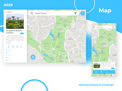 100 Days of UI - Day #029 (Map) adobe xd app app design branding dailyui design figma graphic design illustration logo ui vector