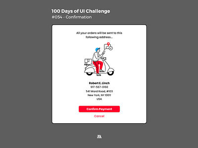 100 Days of UI - Day #054 (Confirmation) adobe xd app app design branding daily ui 054 dailyui day 54 design figma graphic design illustration logo ui vector