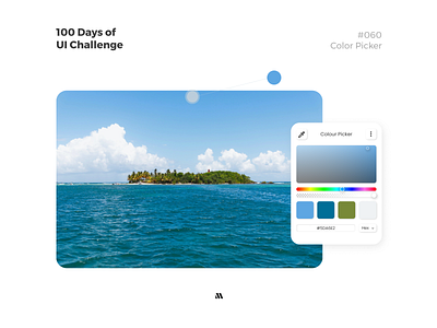 100 Days of UI - Day #060 (Color Picker) adobe xd app app design branding color picker daily ui 060 daily ui 60 dailyui dailyui 060 day 060 design figma graphic design illustration logo ui vector