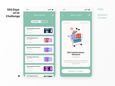 100 Days of UI - Day #061 (Redeem Coupon)