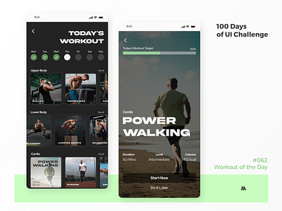 100 Days of UI - Day #062 (Workout of the Day)