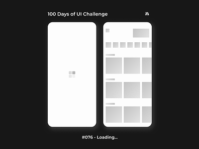 100 Days of UI - Day #076 (Loading...) adobe xd app app design branding daily ui 076 dailyui dailyui 76 day 076 day 76 design figma graphic design illustration loading page loading ui logo ui vector