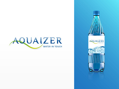 Aquaizer branding design logo vector