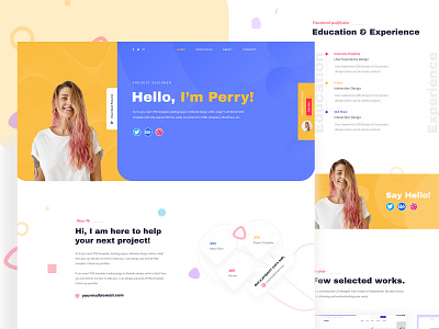 Portfolio landing page