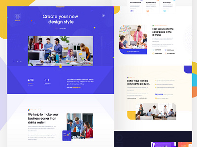 Digital agency landing page