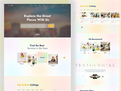 Directory & Listing animation design directory directory listing flat hotel booking illustration landing page listing minimal traveling ui uidesign uiux uiux design ux ux design web website website design