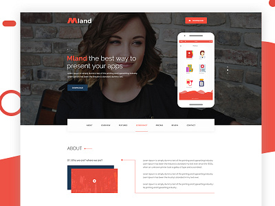 Mland - Landing page