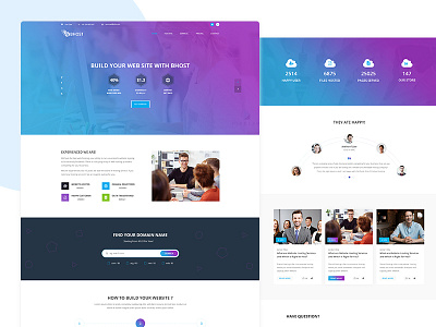 Bhost - Hosting PSD Template Free Download
