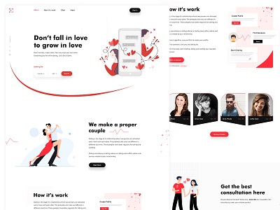 Dating landing page