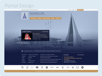 NAUSS Portal Design branding design graphic design illustration logo typography ui ux ux designer website