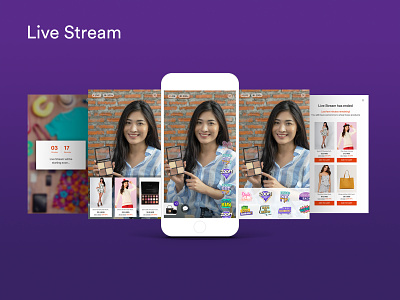 Live streaming android app e commerce ios live stream live streaming products shopping app ui ux