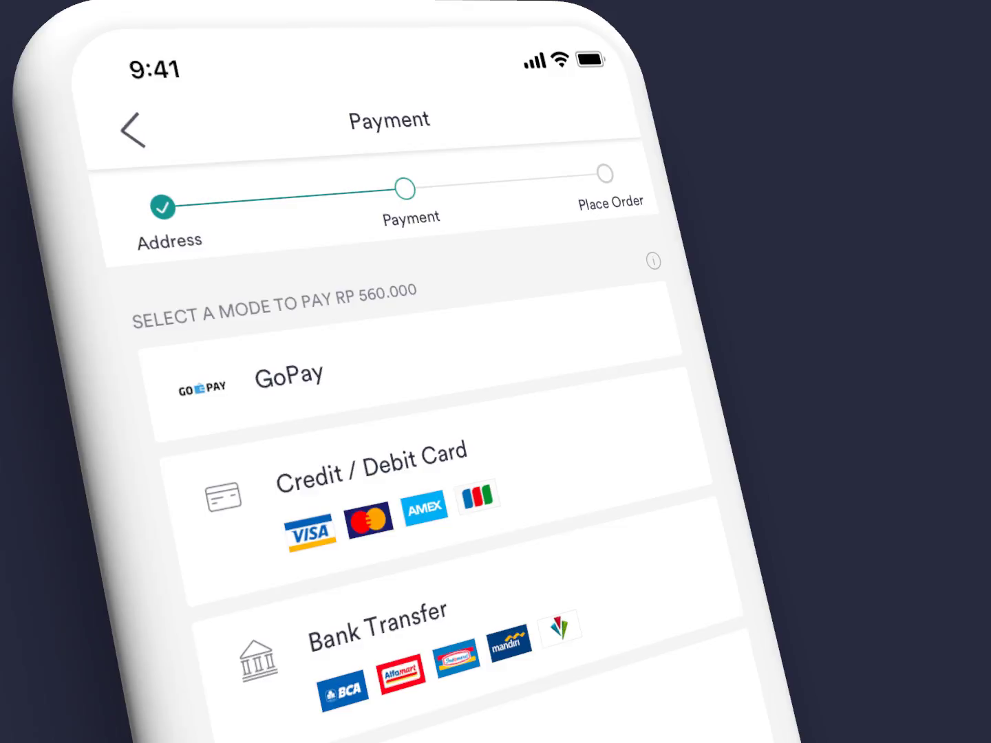 Payment Screen by Shruti Gandhi for Zilingo Design on Dribbble