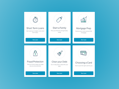 ClearScore Coaching Card Icons design flat icon illustration ui