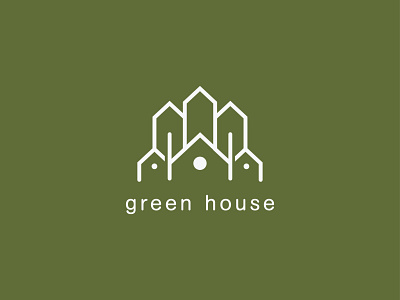 Green House Logo Design