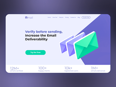 Xmail Home Page Design