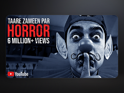 Taare Zameen Par Horror Trailer - Thumbnail graphic design poster thumbnail youtube