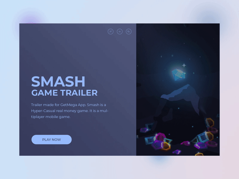 Smash Game Trailer animation branding form design game art game trailer login page logo motion graphics page design ui ui design