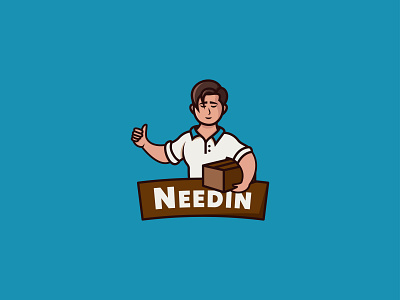Needin Logo Exploration branding clean design flat illustration logo vector