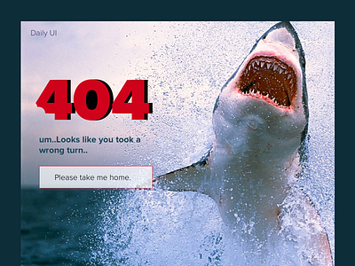 Daily UI 008: 404 Shark attack