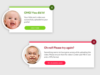 Daily UI 011: Error messages baby dailyui error