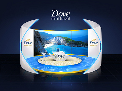 Dove campaign design dove lyras stand travel