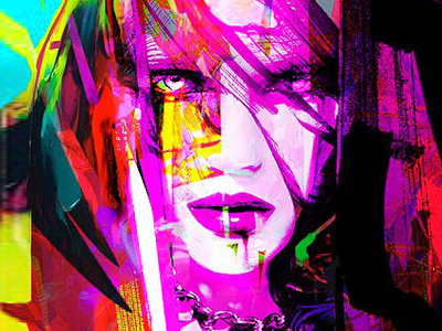 Purple rain airbrush art black brush facebook george george lyras green lyras mix painting photoshop purple purple rain woman