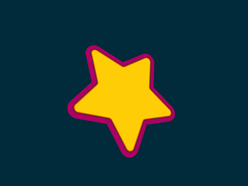 Star animation icon illustration interaction design motion design ui ux