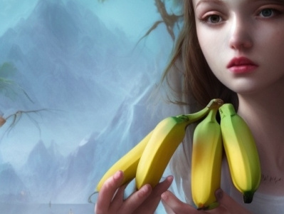 Girl eat bananas banana bananas eat girl smell super