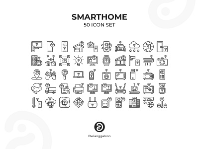 Smarthome Icon Set flat icon