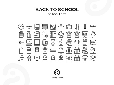 Back to School Icon Set