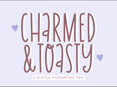 CHARMED & TOASTY Feminine Handwriting Font branding design graphic design illustration logo typography vector